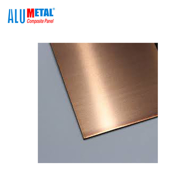 3mm Bakır Sandviç Metal Kompozit Panel Alüminyum Kaplama Eloksal Kaplama