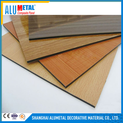 8mm Ahşap Alüminyum Alaşımlı Kompozit Panel Levha Dekoratif Malzeme