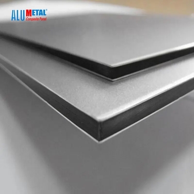 Alumetal Silver PVDF ACP Alüminyum Kompozit Panel Cephe Ürünleri