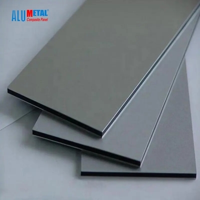 Alumetal Fırçalı Yapı Malzemeleri İç ACP Duvar Dekoratif Lambri Mat Renk