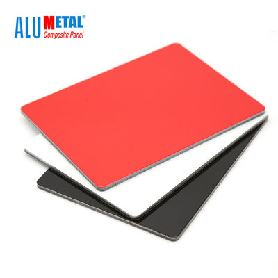 4mm 0.3mm FEVE Dekoratif Alüminyum Cephe Panelleri PVDF Kaplı Alüminyum Kompozit Panel