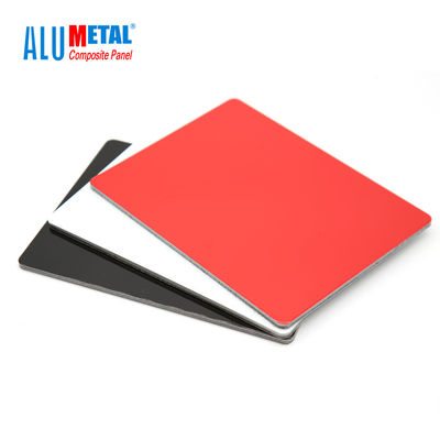 4mm 0.3mm FEVE Dekoratif Alüminyum Cephe Panelleri PVDF Kaplı Alüminyum Kompozit Panel