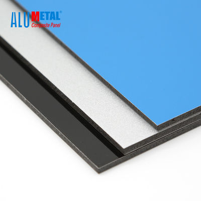 4mm LDPE Çekirdek PE Alüminyum Kompozit Panel ACP Levha Yanmaz Kapı Dekorasyonu 1500mm