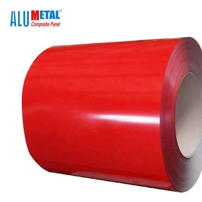 3 Kat Boyalı Alüminyum Bobin Kaplama Alüminyum 1500mm Isıya Dayanıklı H22 Sıva Kabartmalı SGS