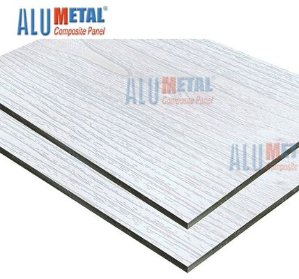 1500 X 4000mm NANO Kaplamalı Ahşap Bond Alüminyum Kompozit Panel 6mm