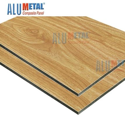 1500 X 4000mm NANO Kaplamalı Ahşap Bond Alüminyum Kompozit Panel 6mm