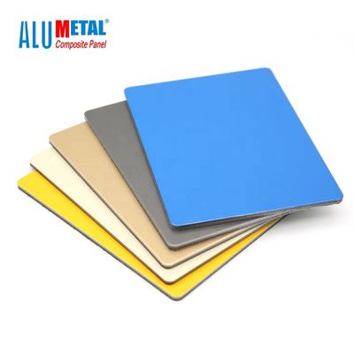 Dış Mekan PVDF Alüminyum Kompozit Panel Fırçalanmış Yüzey Malzemesi Kaplama 4mm