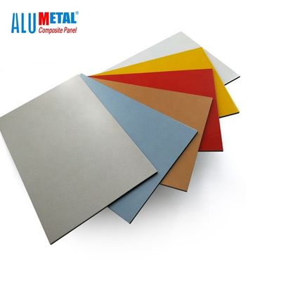 4mm Antibakteriyel PVDF Alüminyum Kompozit Panel Acp Levha 1250mm Yapı Malzemesi