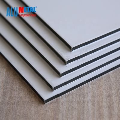 4mm Antibakteriyel PVDF Alüminyum Kompozit Panel Acp Levha 1250mm Yapı Malzemesi