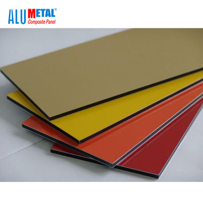 1220x2440mm Fırçalı PVDF Alüminyum Kompozit Panel Sac 5mm AA1100