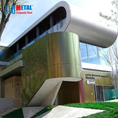 Sedefli 5000mm 3mm Alüminyum Dış Cephe Panelleri Kompozit Kaplama Aşınma Direnci