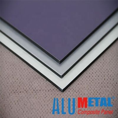 5800mm PE Alüminyum Kompozit Panel Baskı ACP 2mm Siyah Alüminyum Kompozit Levha
