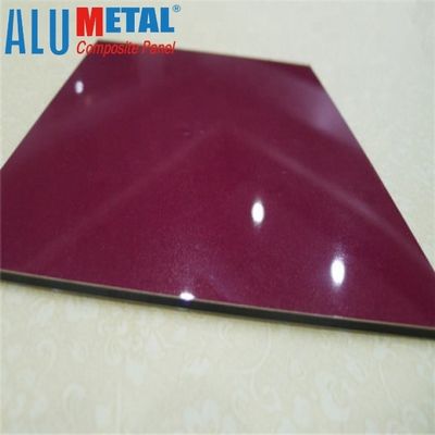 5800mm PE Alüminyum Kompozit Panel Baskı ACP 2mm Siyah Alüminyum Kompozit Levha