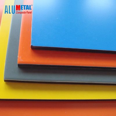 4mm 1250mm Plastik Alüminyum Kompozit Levha Malzeme Panelleri Spectrum AA3003