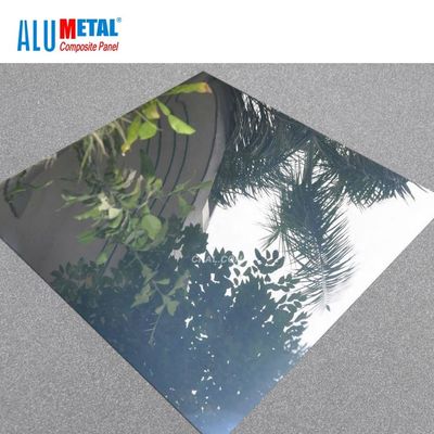 Bölme Eloksal Yüzey için 2440mm 3mm Yangına Dayanıklı Alüminyum Kompozit Panel Levha
