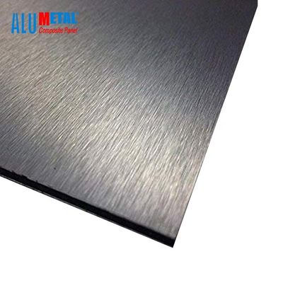 Oluklu Fırçalı ACP Alüminyum Yapışkanlı Sac Çatı Panelleri 1000mm 6mm LDPE
