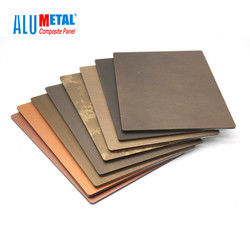 Antibakteriyel 4mm ACP Alüminyum Metal Kompozit Panel 1000mm 0.15mm Deri