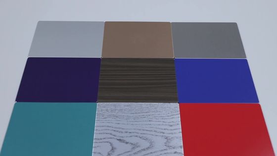 0.50mm B1 Mimari Yanmaz Alüminyum Kompozit Panel 3000mm PVDF Kaplama