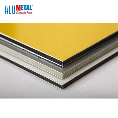Dış Duvar İçin Eloksallı 2440mm 3mm Pvdf Alüminyum Kompozit Panel