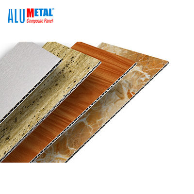 3D Dış Delikli 1220mm Alüminyum Oluklu Panel ACM Alüminyum Kompozit Panel 8mm