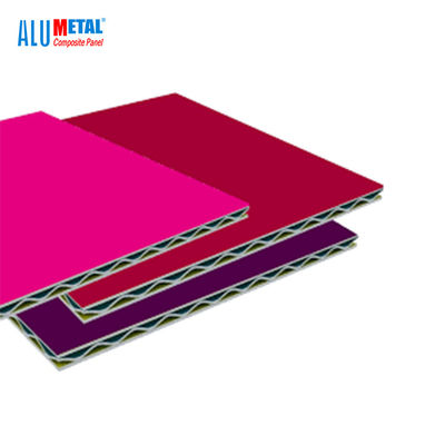Alüminyum Oluklu Malzeme Panelleri 1220X2440MM Acp Kaplama PVDF Kaplama