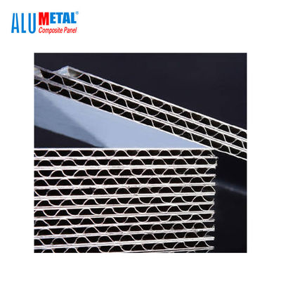 Alüminyum Oluklu Malzeme Panelleri 1220X2440MM Acp Kaplama PVDF Kaplama