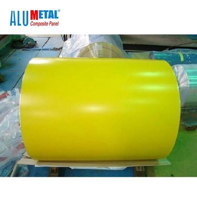 Renkli Kaplamalı 100mm Boyalı Alüminyum Levha Bobin H112 Delme 2200mm