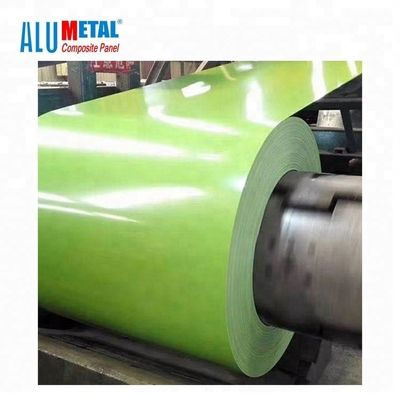 Renkli 8011 2500MM Kaplamalı Alüminyum Bobin PVC Kaplı Alüminyum Trim Bobin 0.06MM