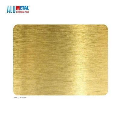 5mm PVC Fırçalı Alüminyum Kompozit Panel Levha AA3003 Sedefli