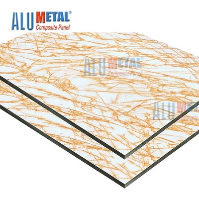 1220mm 0.6 Mm Mermer Alüminyum Kompozit Panel AA3003 ACP Sac Kaplama