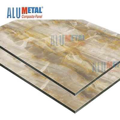 Dış Mekan Eloksallı Alüminyum Sandviç Levha 1220mm Kompozit Malzeme Panelleri 2mm