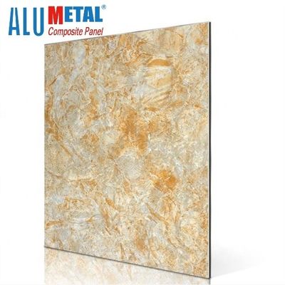 Sedefli Çapraz Bağ Mermer Alüminyum Kompozit Panel 0.05mm 5800mm Anti Statik