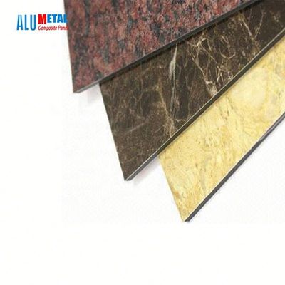 5mm 1570mm Mermer Alüminyum Kompozit Panel Dış Cephe Panelleri PVDF Kaplama