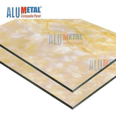 Sedefli Çapraz Bağ Mermer Alüminyum Kompozit Panel 0.05mm 5800mm Anti Statik