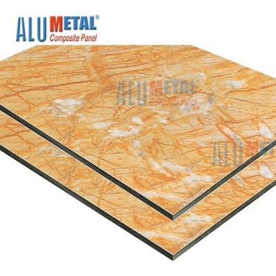 Mermer LDPE 0.70mm PE Alüminyum Kompozit Panel Sac Acp Duvar Kaplama Nano 2440mm