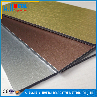 Prefabrik Binalar İçin 6mm PVDF Alüminyum Kompozit Panel AA5005