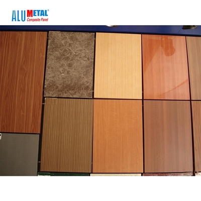 Dış Cephe 3mm Ahşap Alüminyum Kompozit Panel Geri Dönüşümlü