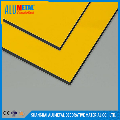 Bina 6mm Alüminyum Kompozit Panel Kalıp Korumalı CE ISO9001