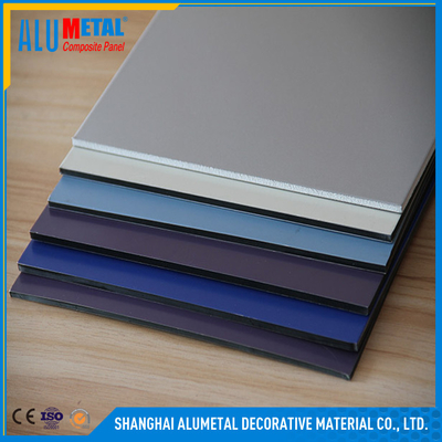 Mimari İçin Özel 2mm PVDF Alüminyum Kompozit Panel Çoklu Katmanlar