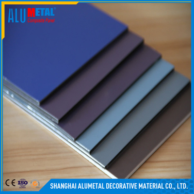 Mimari İçin Özel 2mm PVDF Alüminyum Kompozit Panel Çoklu Katmanlar