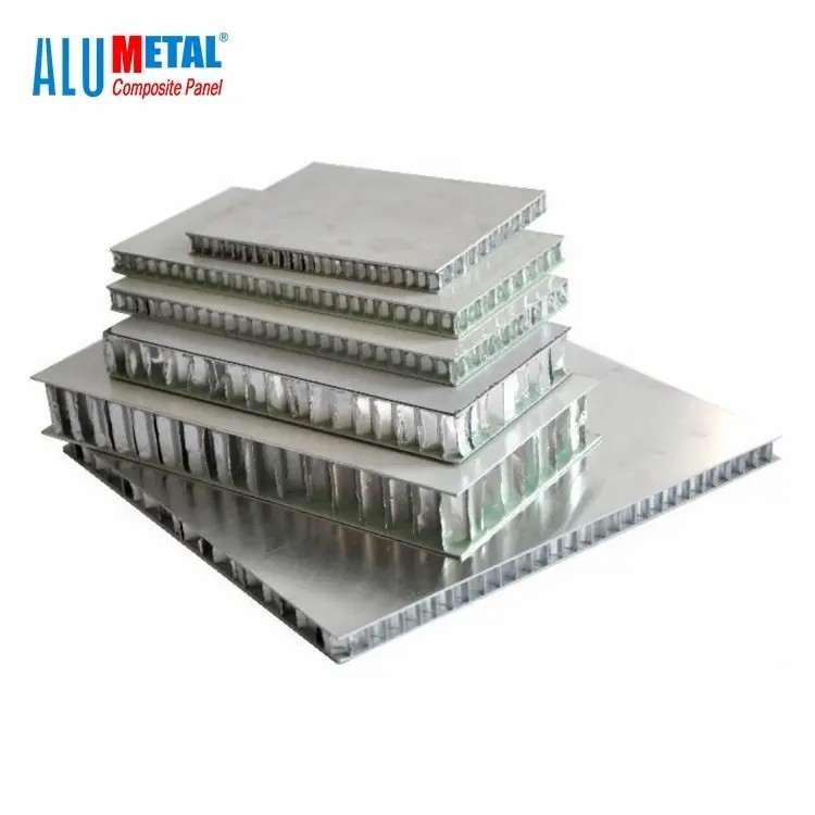 Havacılık için 15mm 25mm 10mm PVDF Alüminyum Petek Çekirdekli Sandviç Panel