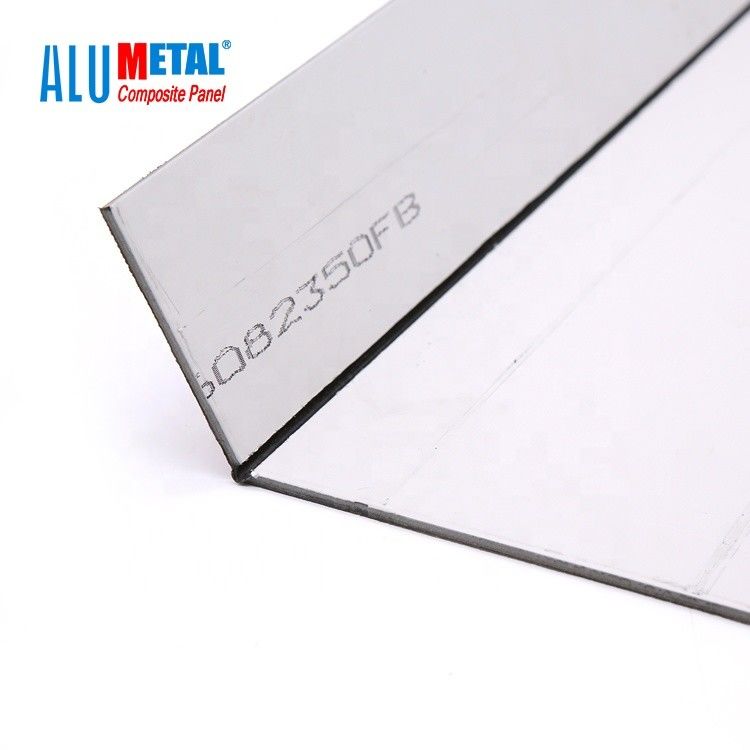 Reklam için Dibond 3mm PVDF Alüminyum Kompozit Panel Acp Ayna Levha Eloksal Yüzey