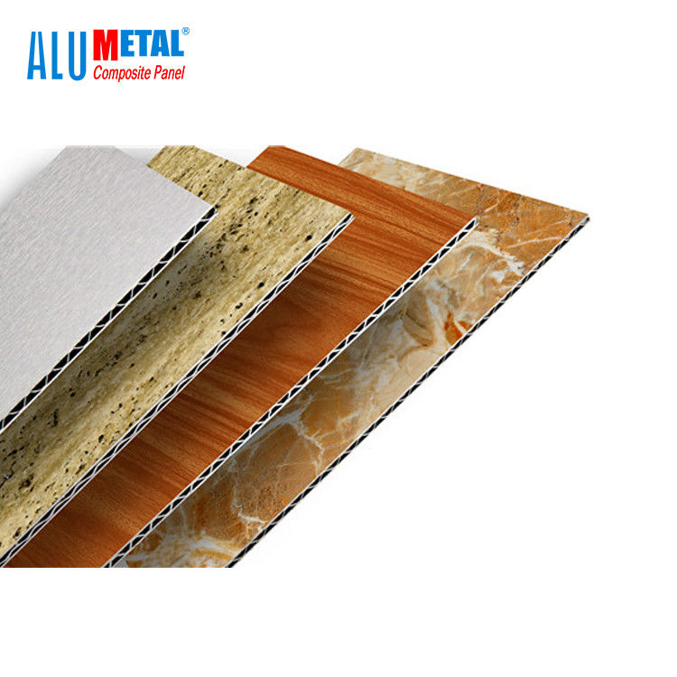 3D Dış Delikli 1220mm Alüminyum Oluklu Panel ACM Alüminyum Kompozit Panel 8mm